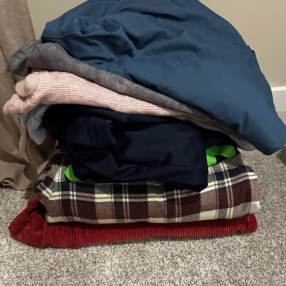 Mixed Clothing Bundle with Plaid and Corduroy